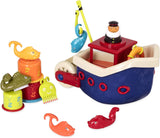 B. toys 13 pièces jouet de baignoire pour enfant avec bateau, verre à empiler, poisson, jeu de pêche jouet pour enfant baignoire à partir de 1 an Toys Bebe Naty Shop Titre par défaut