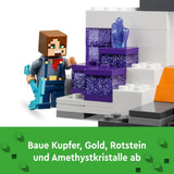 LEGO Minecraft Badlands Mine Jeu vidéo Ensemble de jouets miniers pour garçons et filles à partir de 8 ans Briques de construction amusantes Ensemble d'aventure Cadeau d'anniversaire 21263 Jeux de construction Besuche den LEGO-Store