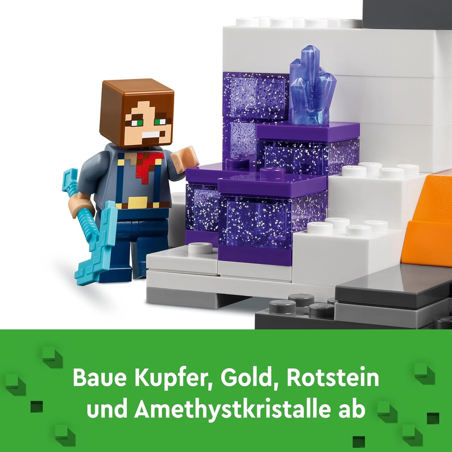 LEGO Minecraft Badlands Mine Jeu vidéo Ensemble de jouets miniers pour garçons et filles à partir de 8 ans Briques de construction amusantes Ensemble d'aventure Cadeau d'anniversaire 21263 Jeux de construction Besuche den LEGO-Store