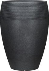 Scheurich Lineo, jardinière en plastique, granit noir, diamètre 30 cm, hauteur 24,1 cm, volume 11 l.