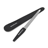 Lime à Ongles Doublée Lime à Ongles Naturelle et Artificielle Double Face Grain Moyen Forte Robuste Salon de Manucure Professionnel Pédicure 2 Pièces