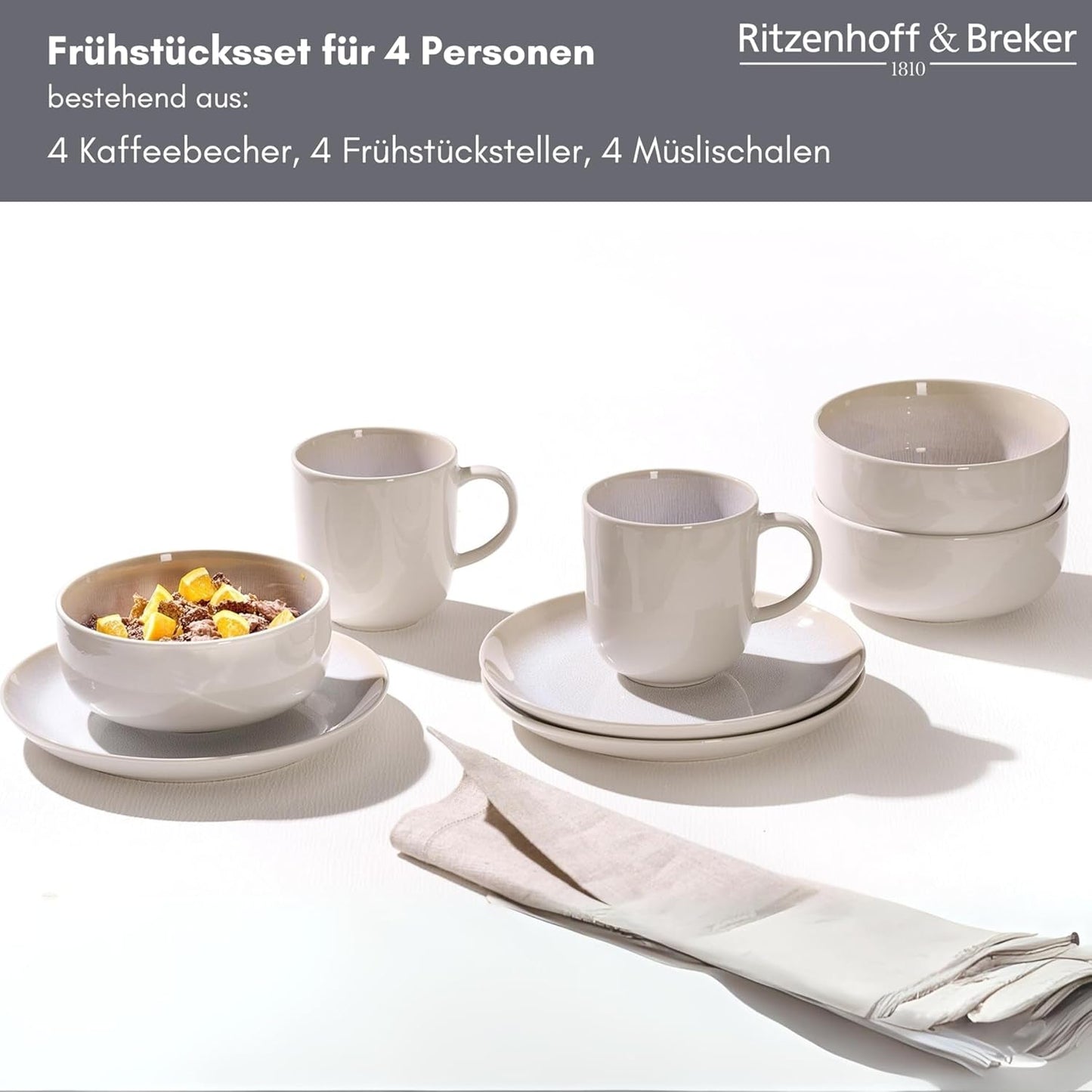 Ritzenhoff & Breker Laredo Service de petit-déjeuner, 12 pièces - DS