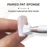 100 pcs Nail Art Schwamm Mit Metallgreifer, Éponge Pinceau Applicateur, Éponge Nagel Pinsel, Maniküre Zubehör Für Nägel, Um Eine Varaudzen von Gradient Nail Art Patterns Zu Ersetlen