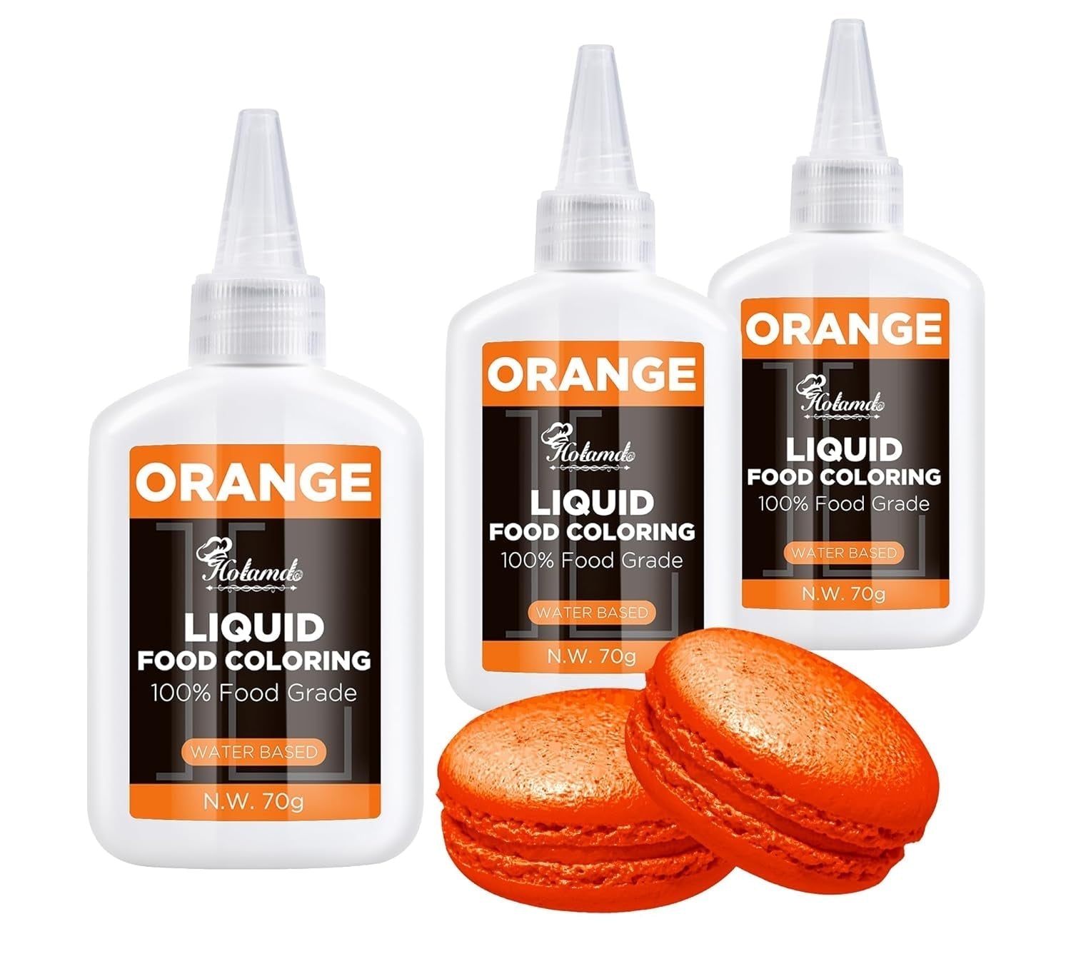 Colorant alimentaire liquide, ensemble de colorants alimentaires velours rouge pour la cuisson de gâteaux, macarons, biscuits, colorant alimentaire pour la décoration de gâteaux, liquide pour colorer les boissons (70 g x 3)