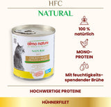 Almo Nature HFC Natural - Nourriture humide pour chat adulte - Filet de poulet - 280g, paquet de 12