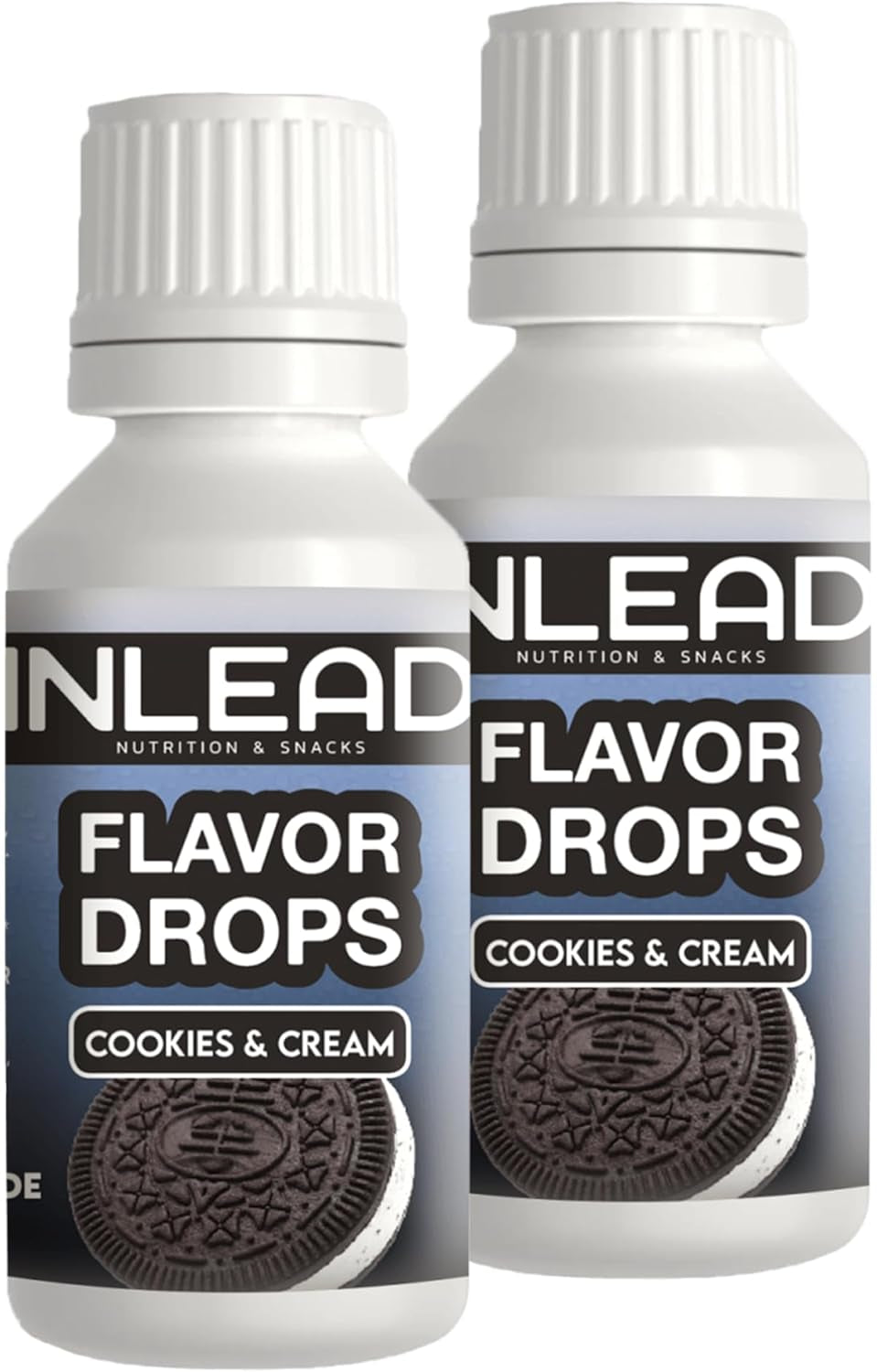 - gouttes de saveur | Arôme pour édulcorants sans sucre et sans calories Naty Shop 2X 30Ml Cookies Cream - Keks
