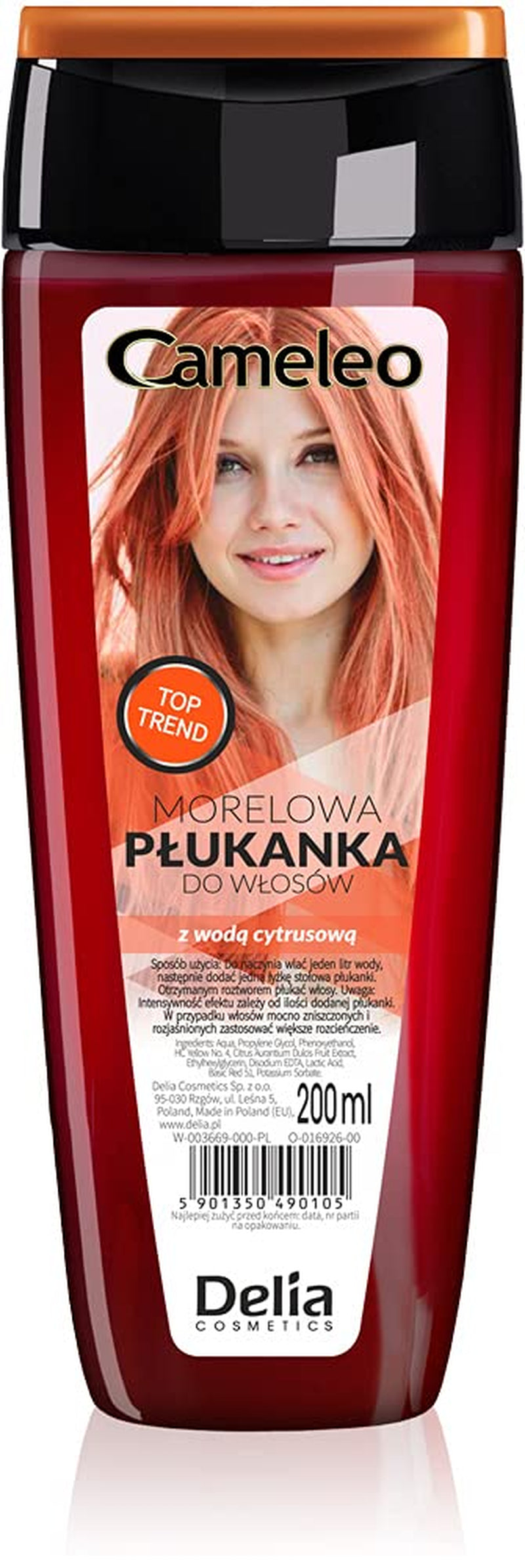Cameleo - Tonique capillaire rose à l'eau de rose sans teinte jaune - Coloration semi-permanente - Pour cheveux blonds et gris - Couleur et soins - Sans parabène | 200 ml Naty Shop Coloration Capillaire Nouvelle Version - Abricot 200 Ml (1 paquet)