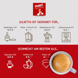 Café en grains AVANTI Julietta Espresso, 500g, 70% Arabica 30% Robusta, torréfaction traditionnelle au tambour
