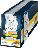 Gourmet Perle Select Strips Nourriture humide pour chat au poulet, paquet de 26 (26 x 85 g)