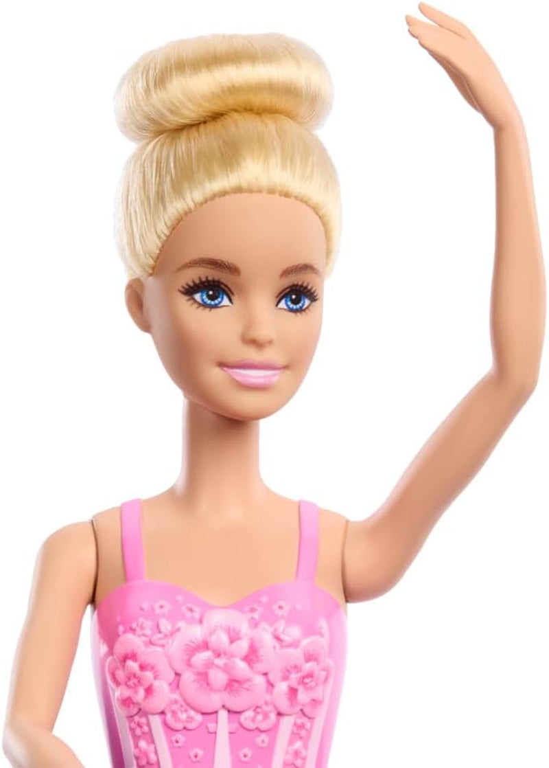 Poupée Barbie Ballerine Blonde Mode en Tutu Lilas Détachable avec Bras de Ballet et Chaussures Pointues HRG34