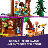 LEGO Friends Tree House At Adventure Camp, set de jeu pour filles et garçons à partir de 8 ans avec 5 figurines et 5 animaux, idée cadeau pour jeux créatifs, jouets de sport, maison de poupée 42631 Sets de construction Besuche den LEGO-Store
