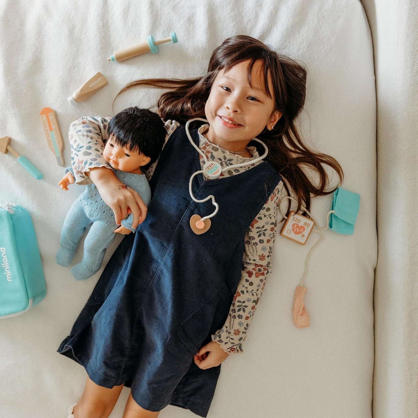 Miniland Baby Doll Garçon Asiatique 38cm-31055