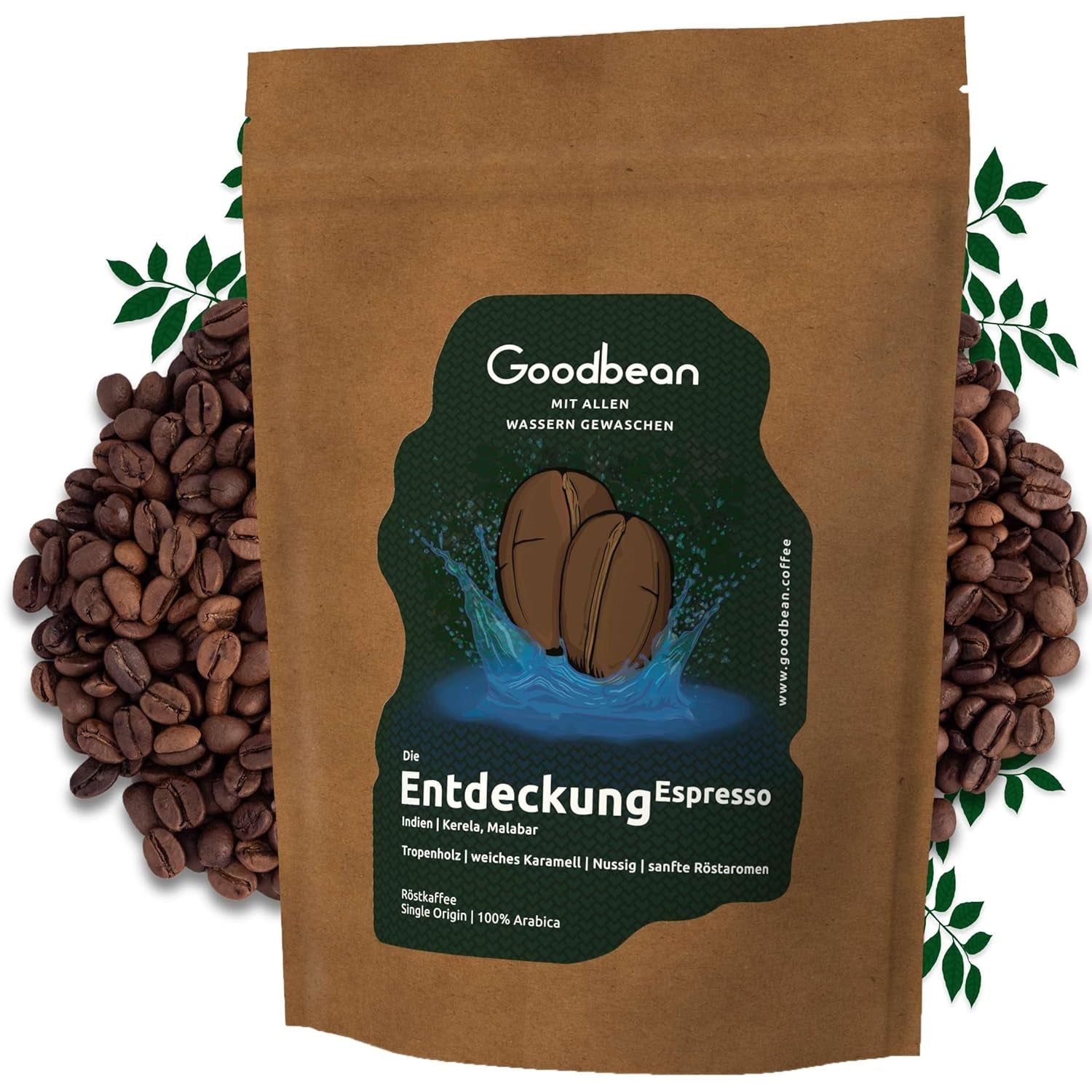 Découverte - Expresso | Café en grains 500g - 100% Arabica | pour machines entièrement automatiques/porte-filtre/espresso | Grains de café entiers | Grains de café frais