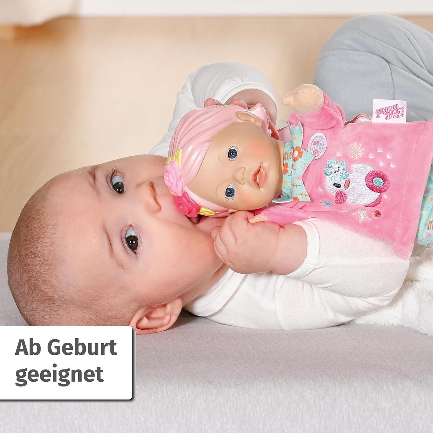 BABY born for babies Fee Poupée au corps souple avec poches pour les doigts dans les bras Marionnette à main de 26 cm de haut 834695 Zapf Creation