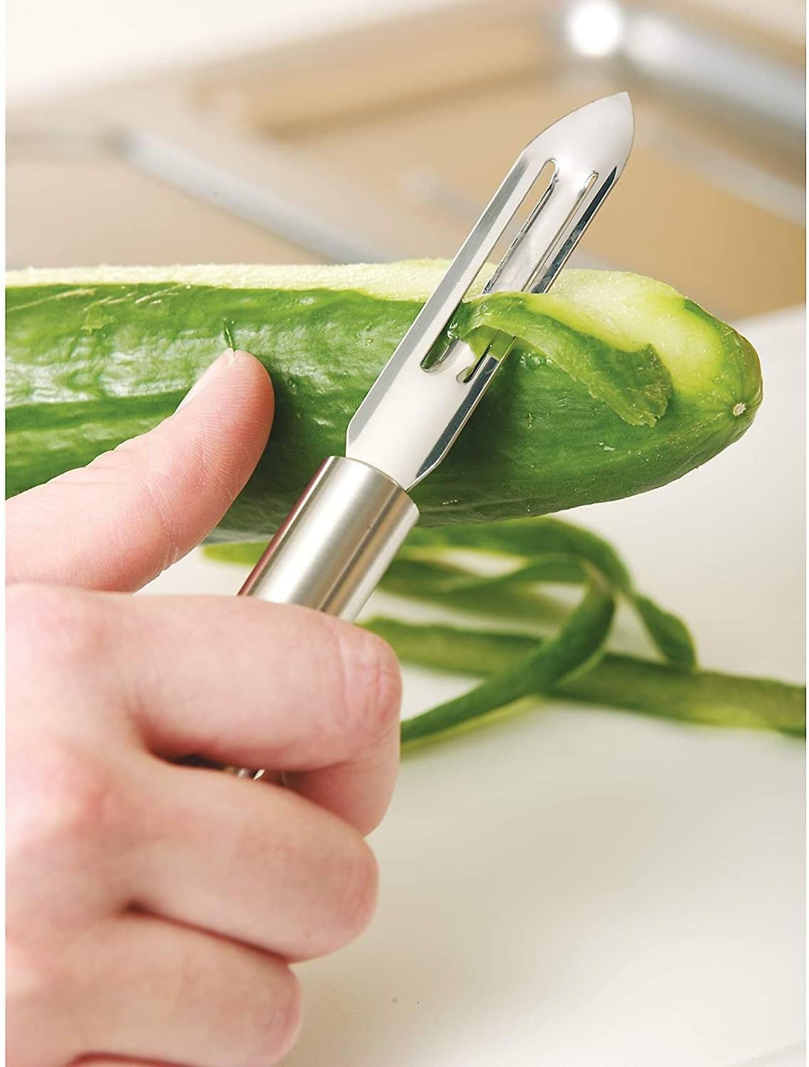 WMF Profi plus éplucheur 19 cm, éplucheur de légumes, acier inoxydable Cromargan Peeler Naty Shop