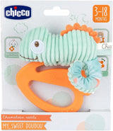 Chicco My Sweet Doudou Caméléon Jouet en tissu de haute qualité Anneau en plastique souple Jouet de dentition apaisant pour bébé 3-18 mois Jouets pour bébés Naty Shop