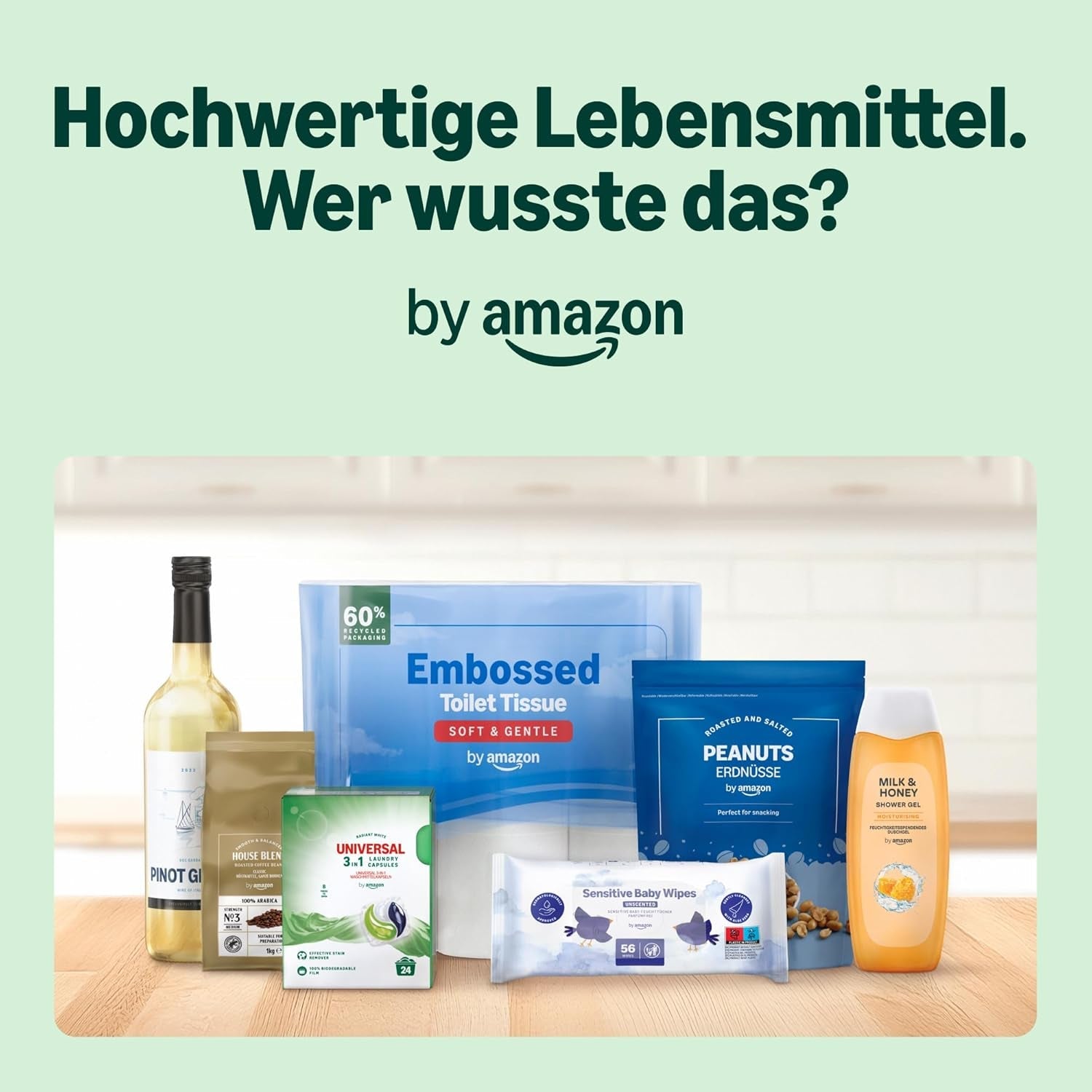 Amazon Nourriture humide pour chat sans céréales, morceaux de poulet en conserve en gelée 12 x 405 g