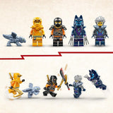 LEGO NINJAGO Le buggy tout-terrain Ninja d'Arin, jouet ninja avec voiture, dragon et 4 mini figurines, modèle de buggy aventure pour enfants, cadeau d'anniversaire pour garçons et filles de 7 ans 71811 Jeux de construction Beuche den LEGO-Store