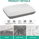 Fityou Oreiller en mousse à mémoire de forme Oreiller de soutien du cou Oreiller de couchage ergonomique Oreiller rafraîchissant Conception double face Housse de coussin lavable (67,5 x 40 x 13 cm) Oreillers orthopédiques cervicaux Naty Shop