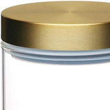 Bocal de conservation alimentaire en verre hermétique MasterClass avec couvercle en laiton, 700 ml (1,25 pts) Boîtes de conservation alimentaire Naty Shop