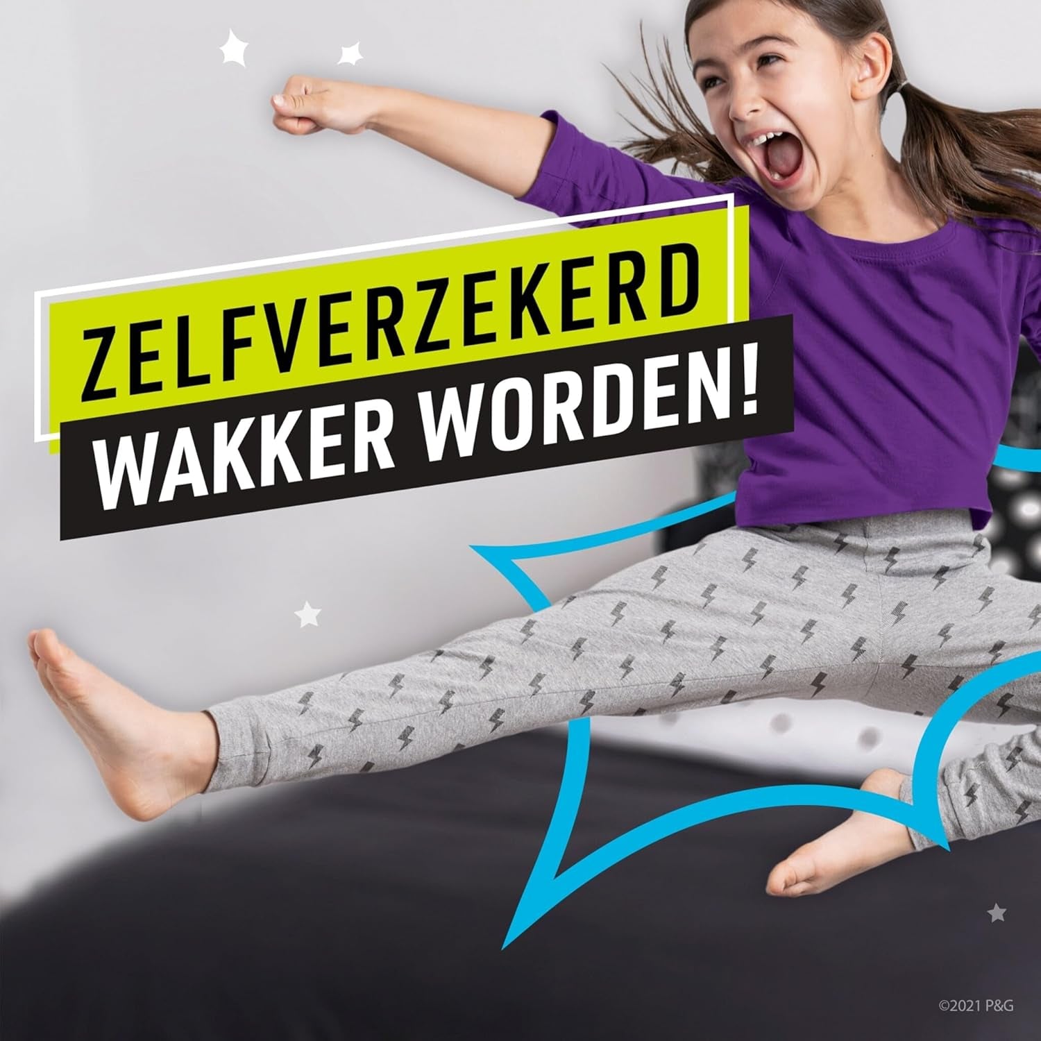 Pampers Pantalon de pyjama couleur unie cœurs 4-7 ans 60 pantalons de pyjama 17-30 kg Protection contre les fuites toute la nuit