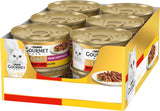 Gourmet Gold Fine Composition nourriture humide pour chat au bœuf et au poulet, paquet de 12 (12 x 85g)