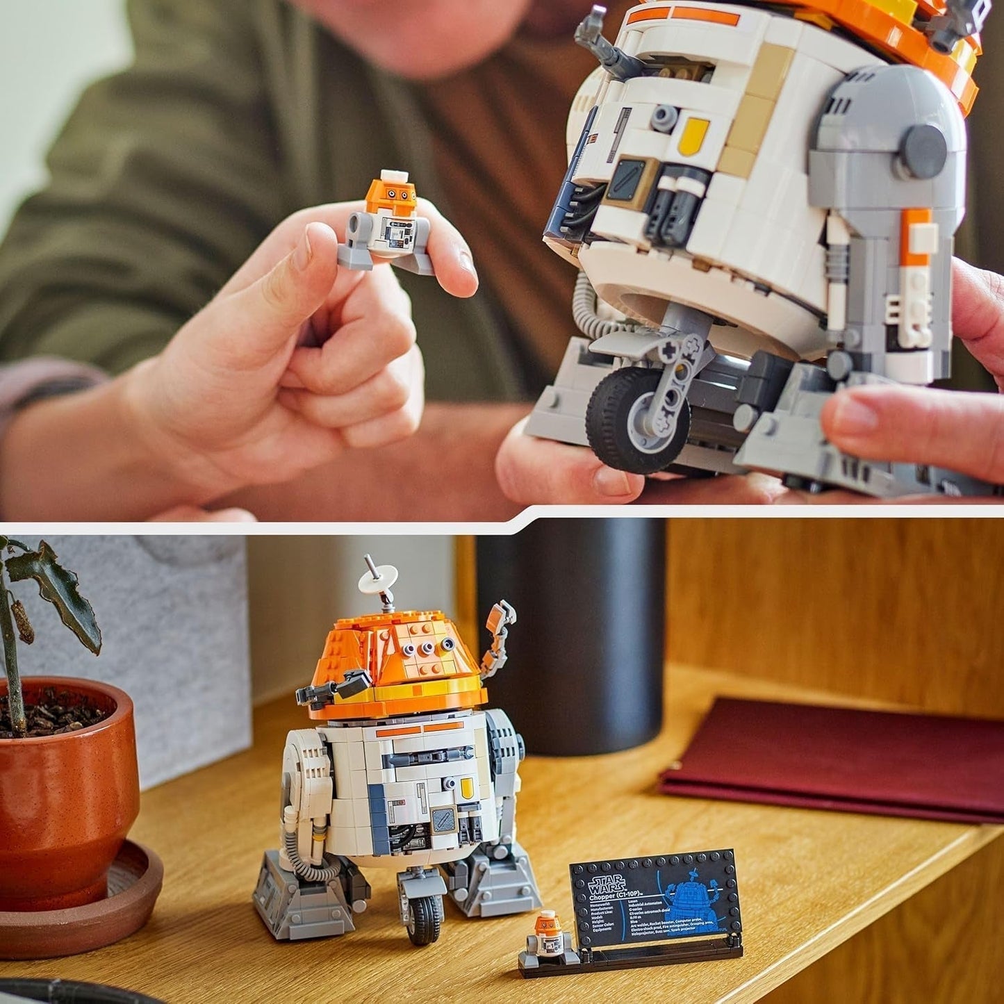 Figurine LEGO Star Wars 75416 Ahsoka Astromech Droid Chopper (C1-10P) - jouet avec tête mobile, bras amovibles et roue centrale - cadeau pour les fans d'Ahsoka, garçons et filles de plus de 10 ans Jeux de construction Besuche den LEGO-Store