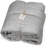 Housse de couette Foppapedretti Notte & Natura Pearl Wave pour lit double, housse 100% coton, fabriquée en Italie Couettes et couettes Naty Shop