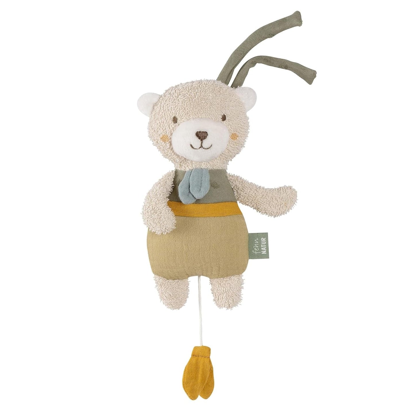 Fehn boîte à musique bébé somnifère mouton - peluche avec accessoire - chanson somnifère "Brahms berceuse" - jouet pour enfants pour le voyage et la maison - jouets musicaux pour bébés et enfants Bebe Naty Shop Toys La nature de l'ours