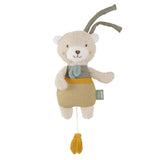 Fehn boîte à musique bébé somnifère mouton - peluche avec accessoire - chanson somnifère "Brahms berceuse" - jouet pour enfants pour le voyage et la maison - jouets musicaux pour bébés et enfants Bebe Naty Shop Toys La nature de l'ours