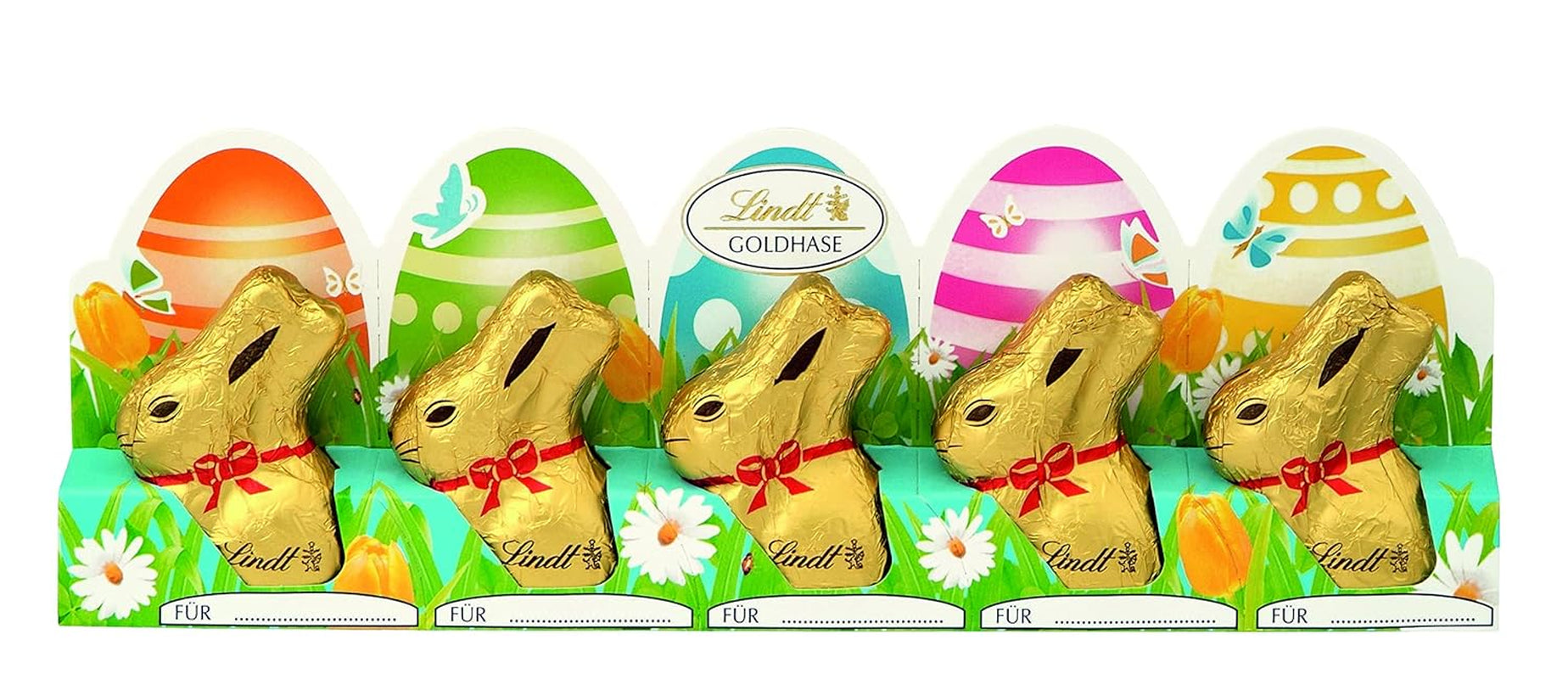 Mini Golden Bunny perforé paquet de 5 (5 x 50g)