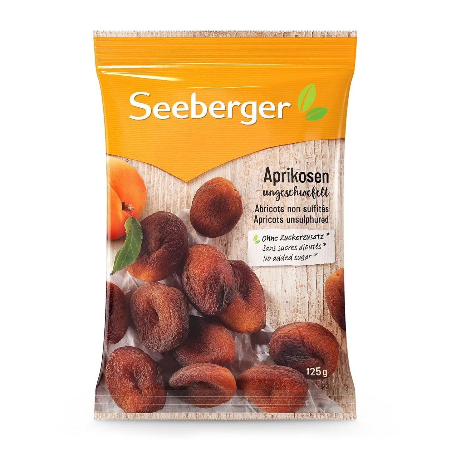 Seeberger Abricots secs non traités au goût sucré-fruité - sans sucre ajouté, 13 x 125 grammes Naty Shop produits déshydratés 125 grammes