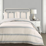 Lush Decor Couette de ferme rayée, Full/Queen, courtepointes et courtepointes grises Naty Shop Blue Full Queen
