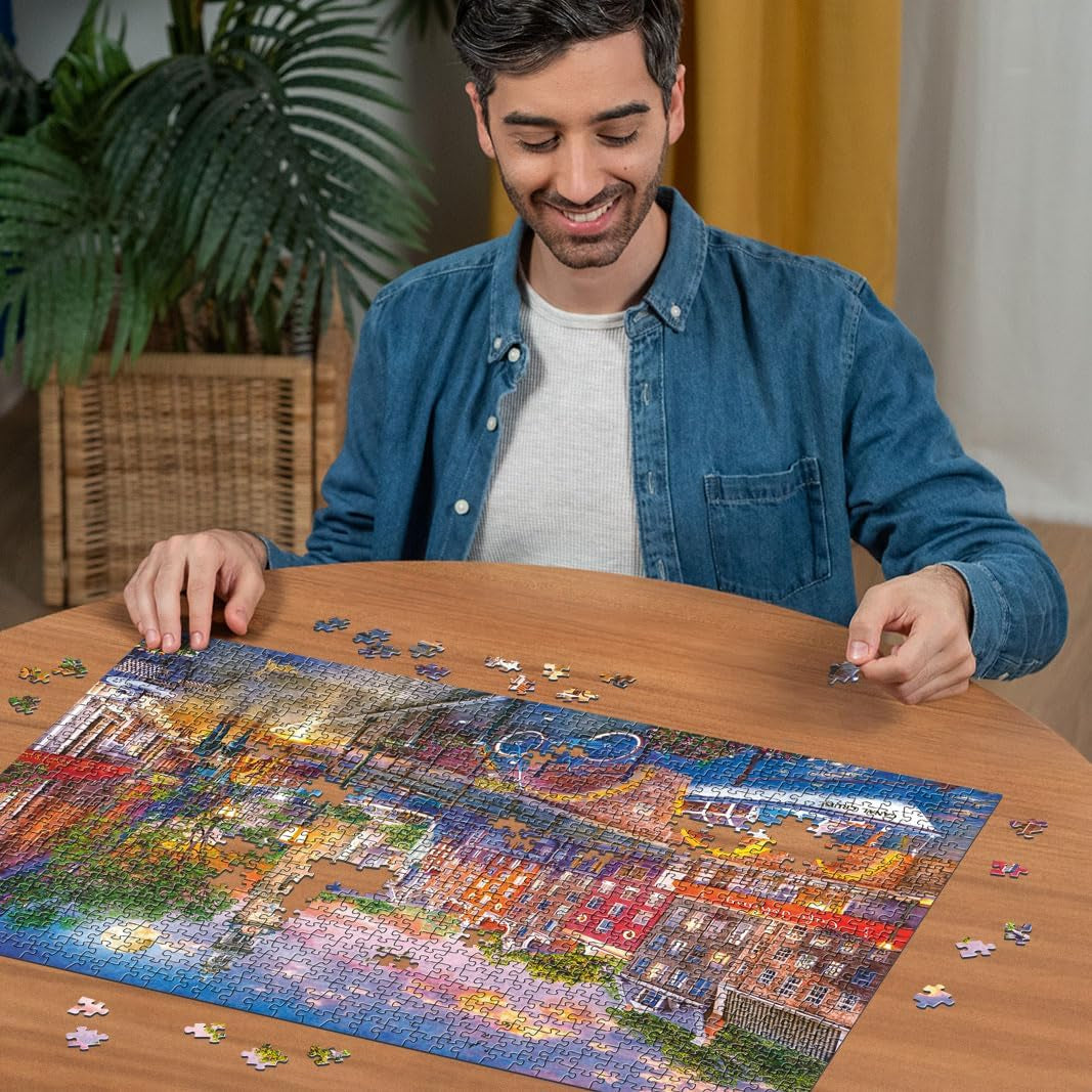Ravensburger Puzzle 12000884 Sunset Amsterdam - Puzzle 1000 pièces pour adultes à partir de 14 ans Puzzle Naty Shop