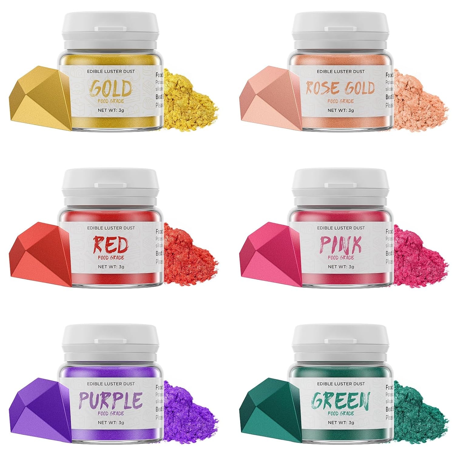 Paillettes comestibles, 3 grammes Naty Shop
