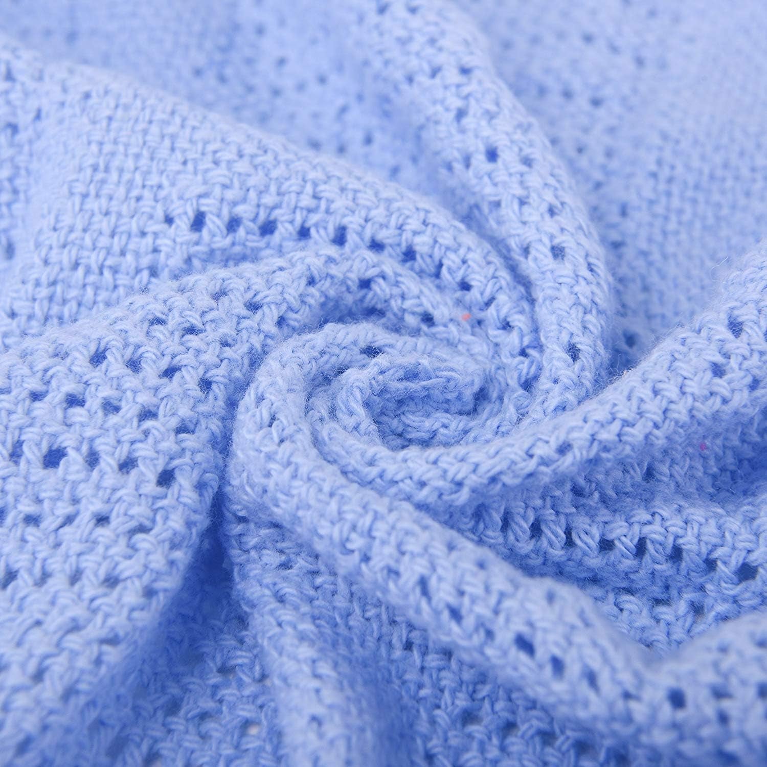 Family Bedding Couverture Cellulaire Rose pour Lit Double, Coton, Grand Couvre-lit, Réversible, Légère, Thermique, Douce, Couverture Cellulaire Traditionnelle, 230 X 230 cm Couettes et Couettes Naty Shop Bleu Lit Simple (180X230Cm)