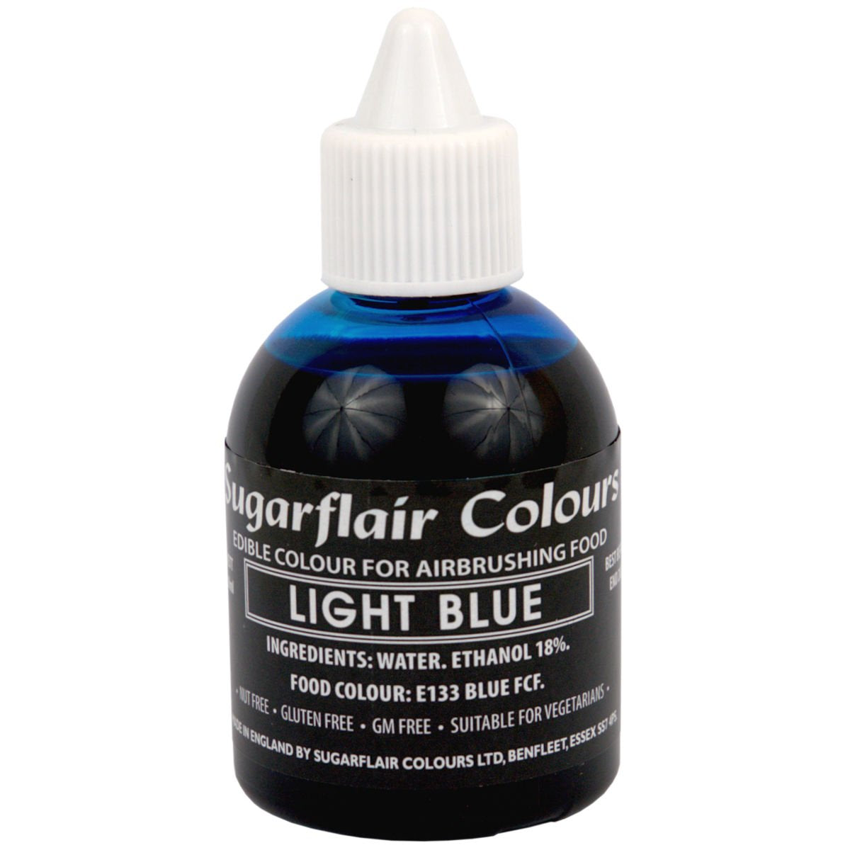 Colorant alimentaire rouge profond Sugarflair - Colorant alimentaire liquide comestible, colorant aérographe pour gâteaux, muffins, glaçages et décorations de gâteaux - 60 ml