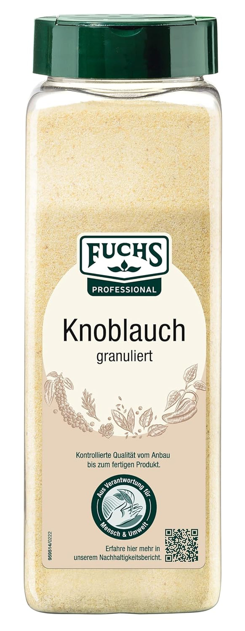 Fuchs Gewürze Knoblauch granulé, 600 g