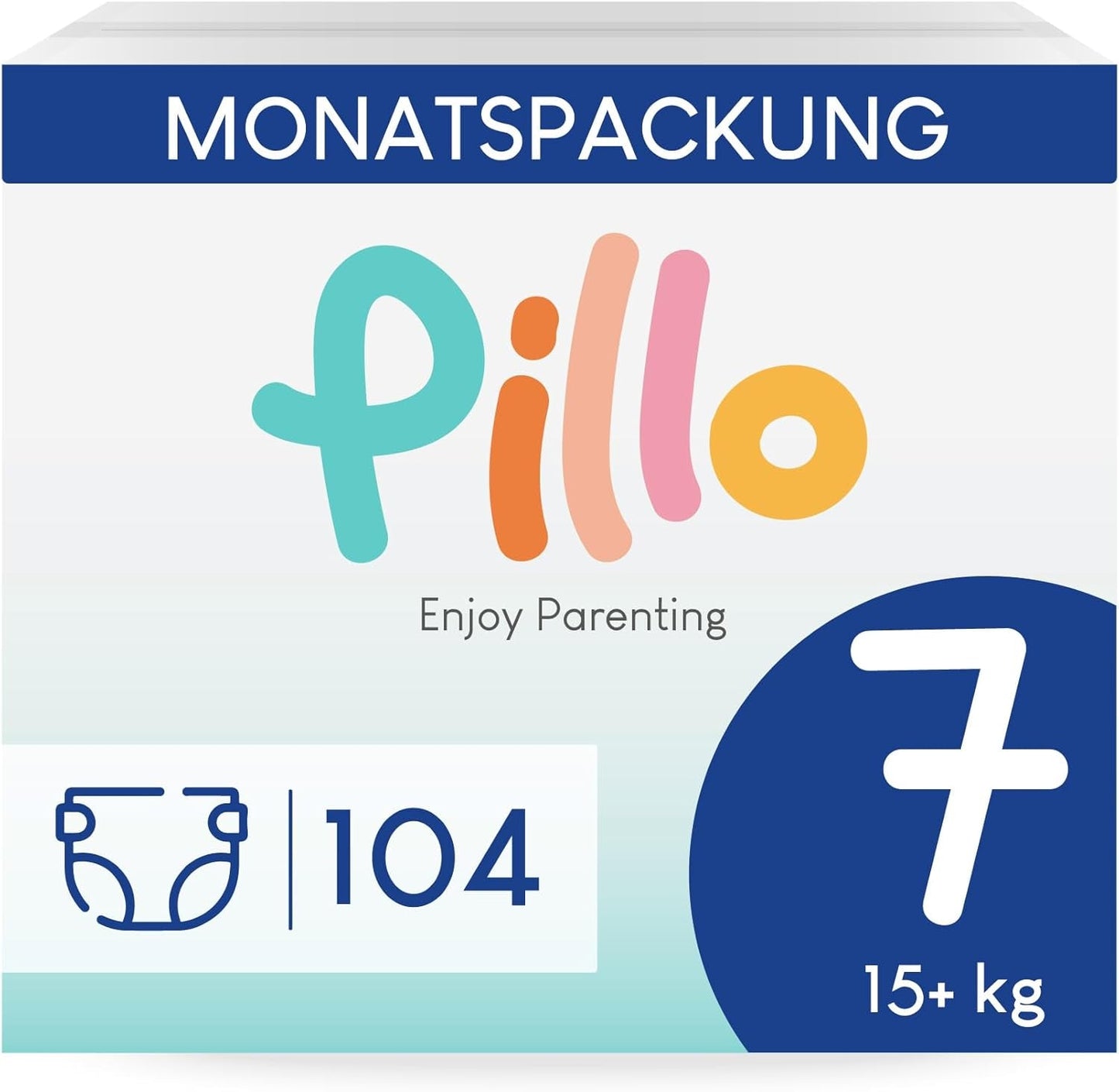Couches Pillo 3 - Carton de 168 couches, 6 paquets de 28 couches chacun, taille 3 - Midi (6-10 kg) - Couches pour bébés