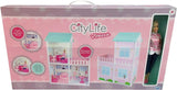 City Life - Villetta avec 3 pièces et accessoires Playset taille assemblé 61 X 40 X 78 Cm Maisons de poupées Naty Shop