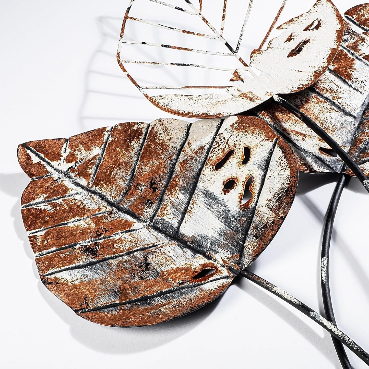 Accessoire mural décoratif en métal fait main, 45 x 85 cm | 100 % métal (1,5 mm) | Design unique marron et noir, parfait pour la décoration intérieure | Fixable au mur Statuettes et sculptures Naty Shop