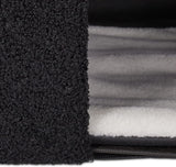 Relaxdays Katzenhöhle, pliable, 3 Liegeplätze, Katzenhaus mit Kratzfläche, HBT: 36,5x112x41 cm, Katzenversteck, schwarz