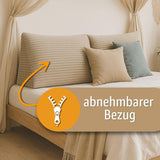 Oreiller en plumes, coussin de dossier, coussin en velours, largeur 70 cm – coussin de lecture pour lit, canapé et canapé, grand coussin de canapé, coussin mural, coussin de canapé, coussin de lecture, coussin de soutien du dos, gris clair