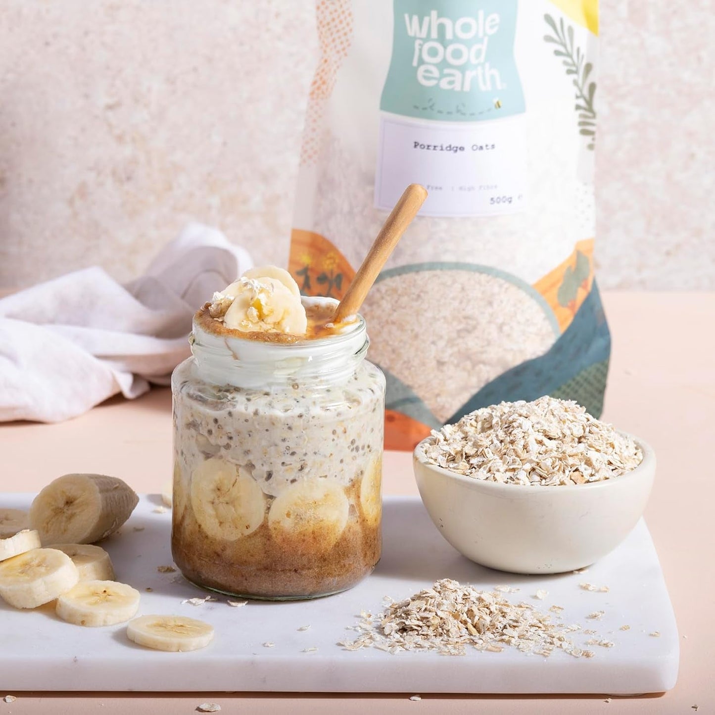 Wholefood Earth - Bouillie d'avoine biologique 3 kg | Sans OGM | Végétalien | Riche en fibres