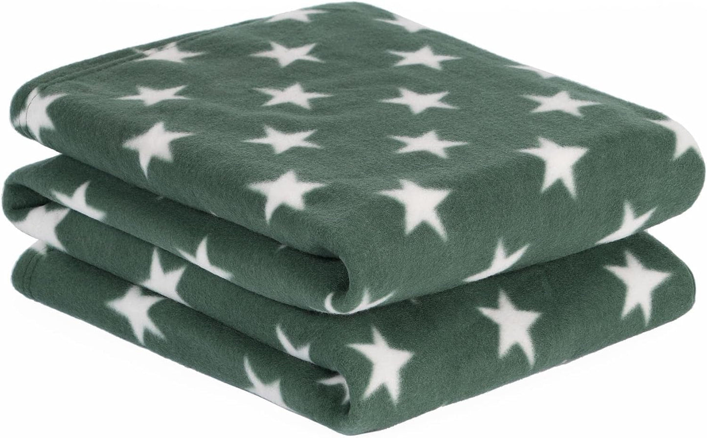 DREAMSCENE couverture confortable couverture moelleuse couverture polaire - couverture de salon chaude hiver douce, couverture de canapé, couverture de canapé, couverture câline enfants, salon et couvertures câlines 120X150Cm, couverture de canapé étoiles grises Lits et couvertures Besuche den DREAMSCENE-Store Vert forêt 120 X 150 Cm