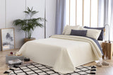 Todocama Fine Boutique Couvre-lit avec motif diamant Printemps Été Automne Hiver 100 % Microfibre Extra Douce Couvre-lit Multifonctionnel 105-200 X 260 cm Lits et Couvertures Beige Besuche den Todocama-Store Beige Cama 105 - 200X260Cm