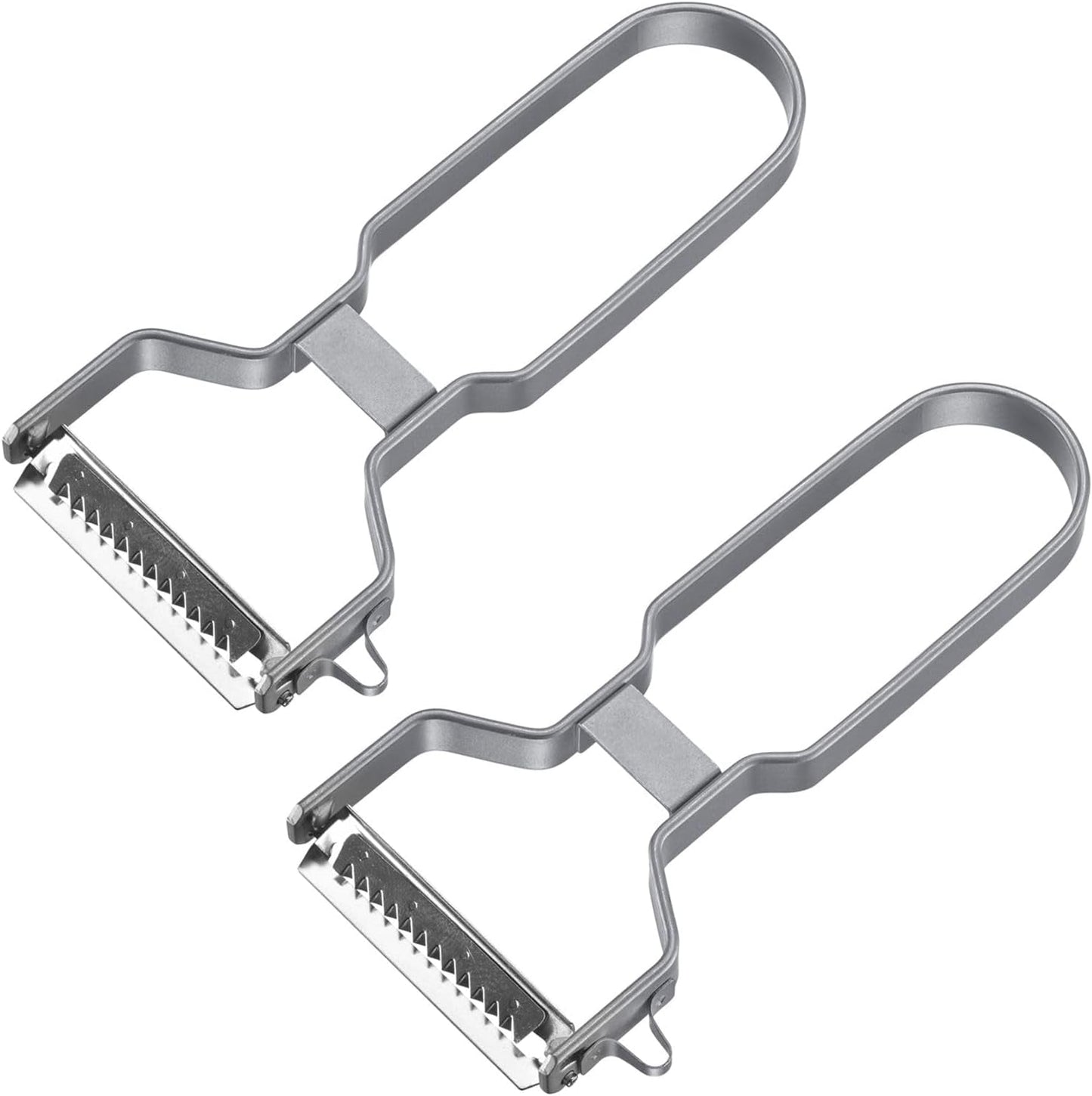 Westmark Éplucheur à Julienne, Éplucheur en acier inoxydable Naty Shop Deluxe (lot de 2 pièces)