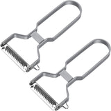 Westmark Éplucheur à Julienne, Éplucheur en acier inoxydable Naty Shop Deluxe (lot de 2 pièces)