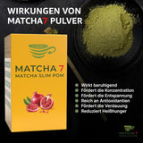 ® Poudre de Matcha de Cérémonie X Grenade 100G [Soutient la perte de poids et le métabolisme] - Thé vert pour un mode de vie actif et sain - Thé vert sans additifs (pur et naturel)