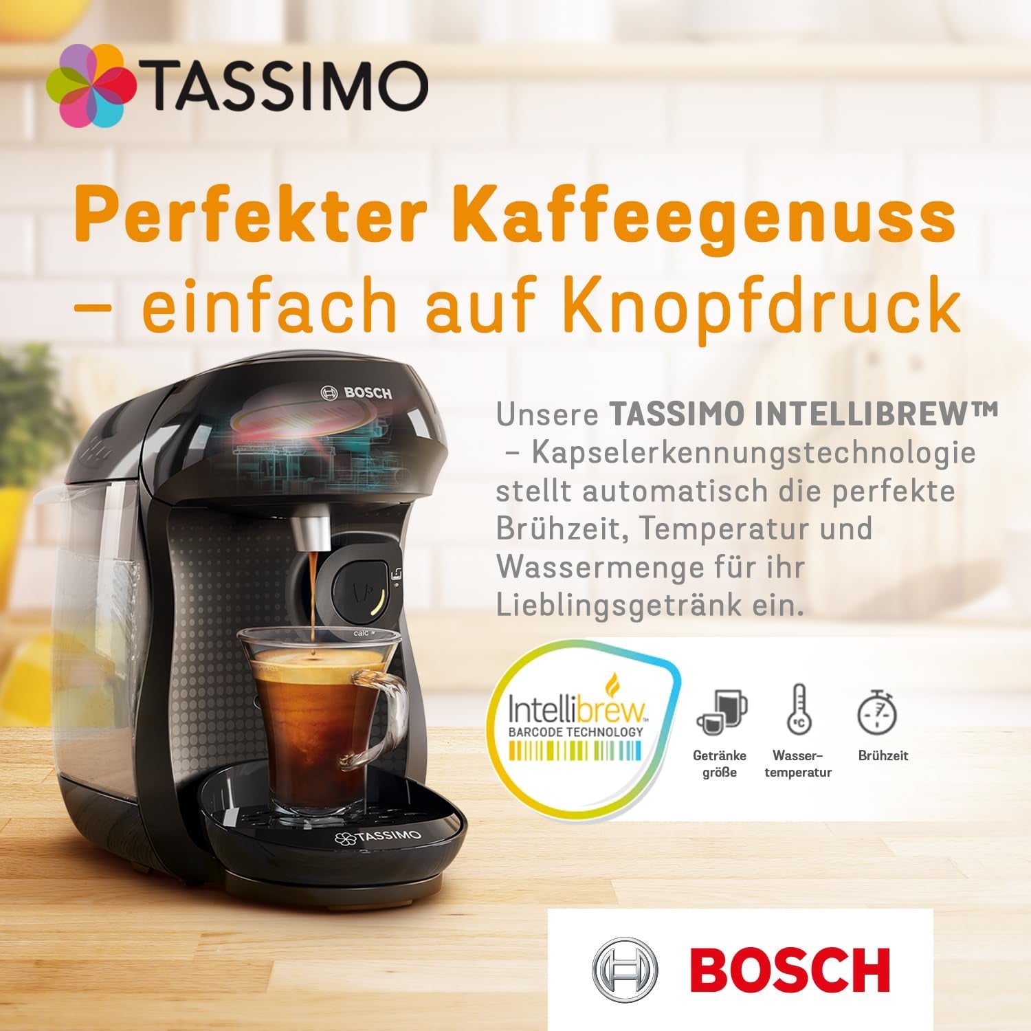 Tassimo Kapseln L'OR Espresso Fortissimo, 5 x 16 dosettes, 80 Kaffeekapseln